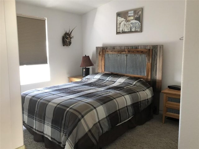 bedroom with carpet