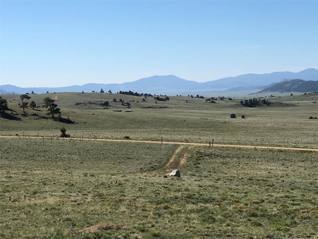 mountain view with a rural view