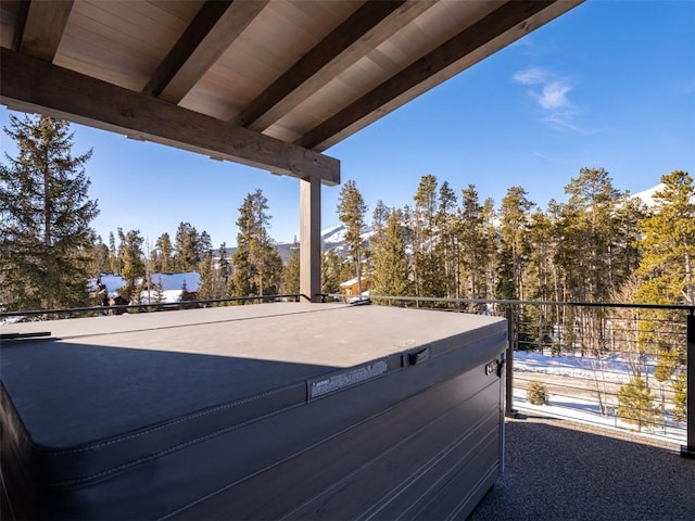 view of patio / terrace featuring a balcony