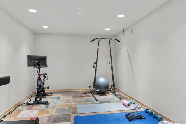 view of workout area