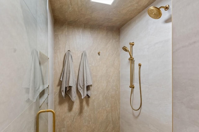 bathroom with walk in shower