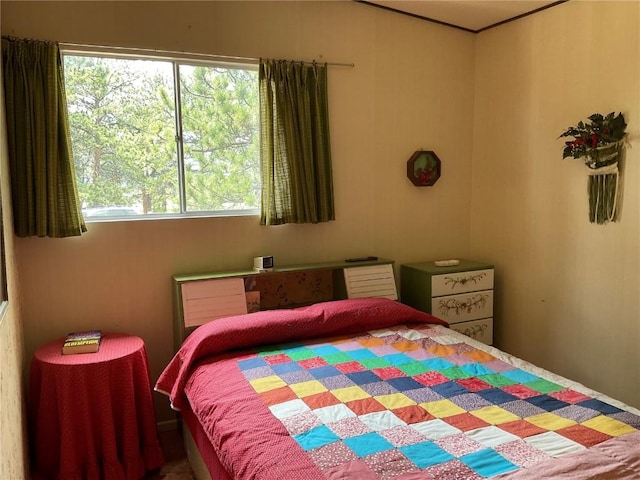 bedroom with multiple windows