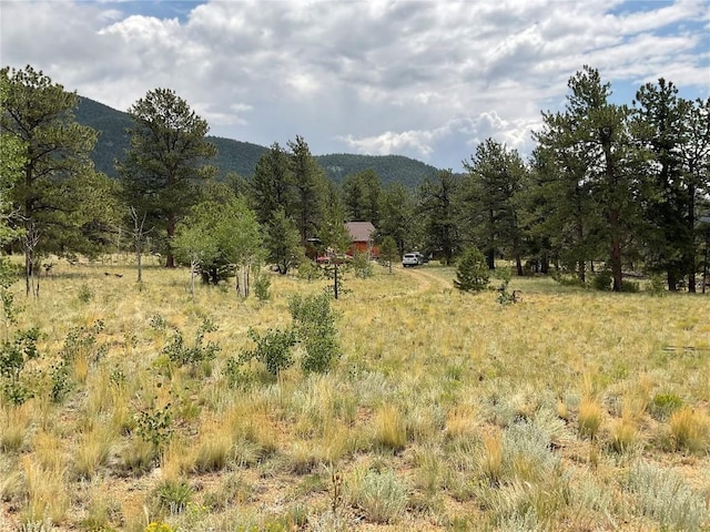 property view of mountains with a rural view