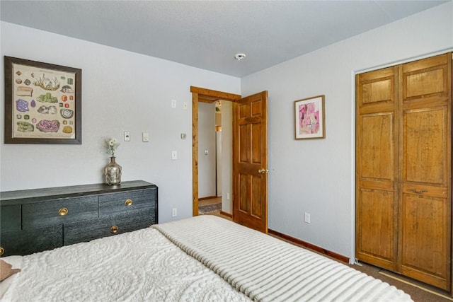 bedroom with baseboards