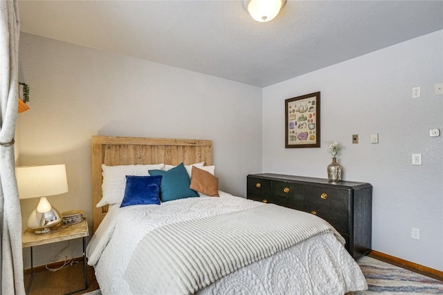 bedroom with baseboards