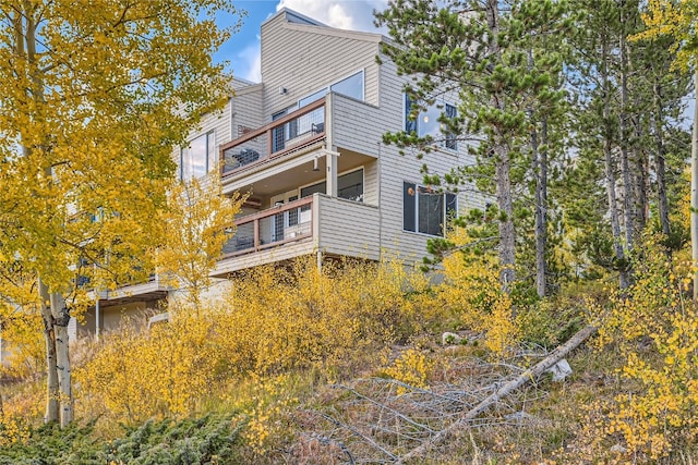 exterior space with a balcony