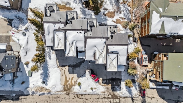 aerial view featuring a residential view