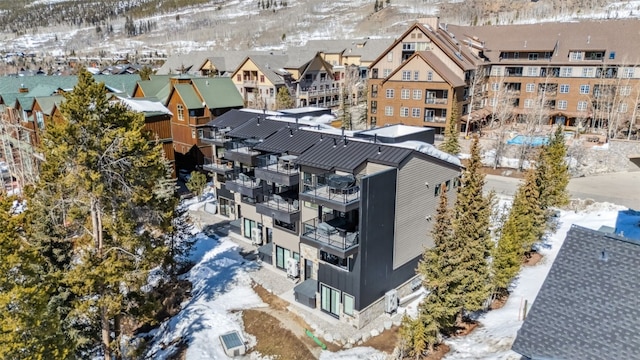 aerial view featuring a residential view