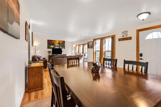 view of dining area