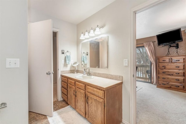 bathroom featuring vanity