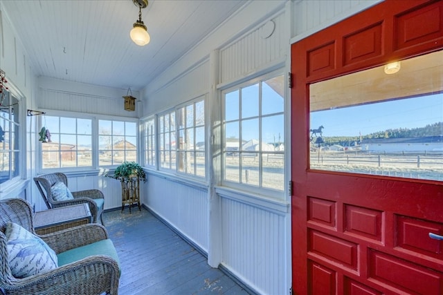 view of sunroom / solarium