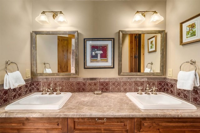 bathroom with vanity