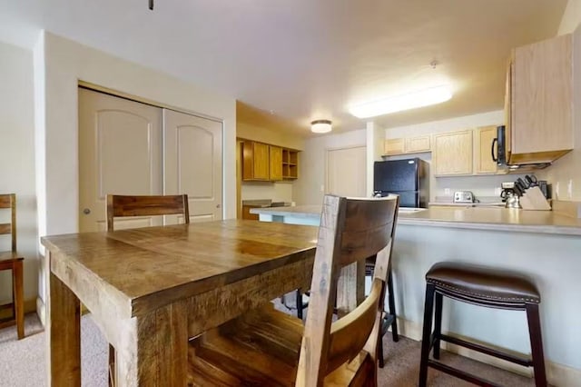 view of dining area