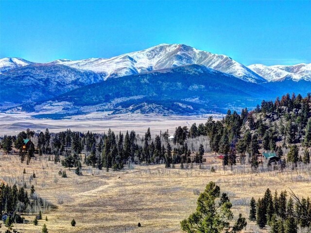 mountain view with a rural view