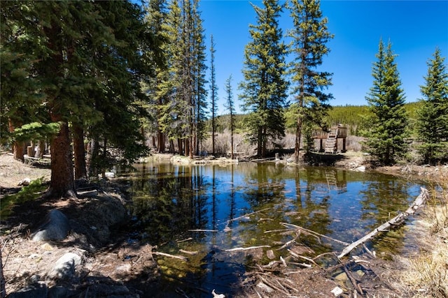 view of water feature