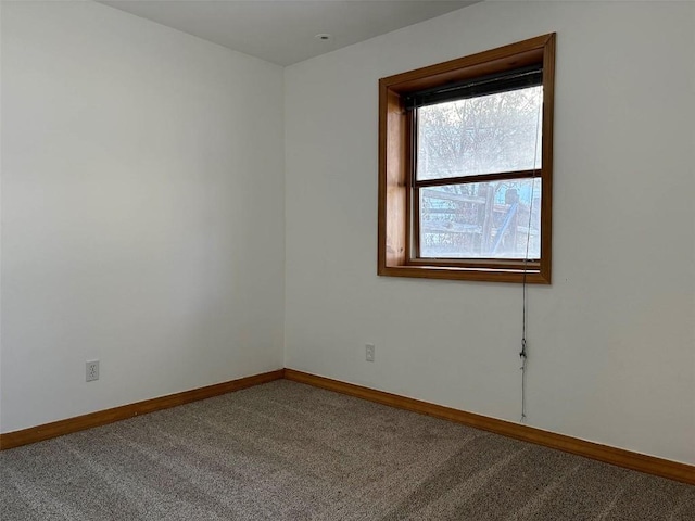 view of carpeted empty room