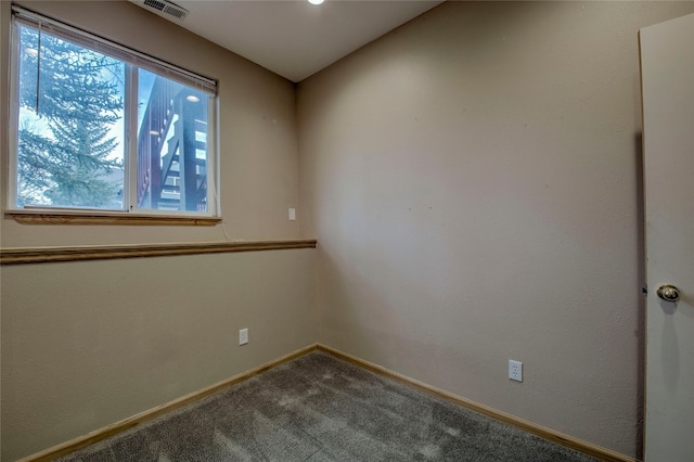 view of carpeted empty room