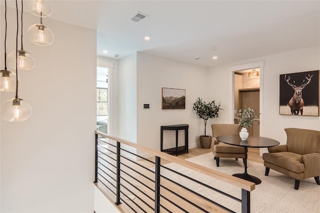 interior space featuring light hardwood / wood-style flooring