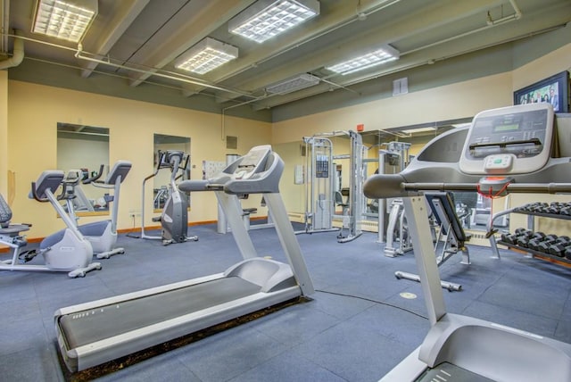 view of exercise room