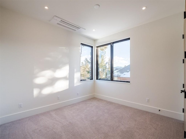 view of carpeted empty room