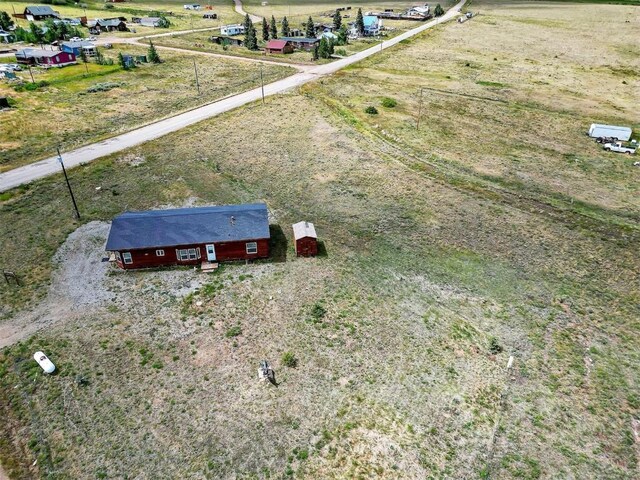 bird's eye view with a rural view