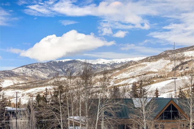 view of mountain feature