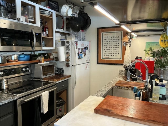 kitchen with sink and stainless steel appliances