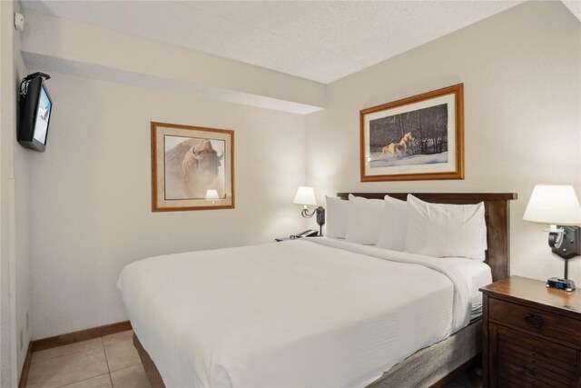 view of tiled bedroom