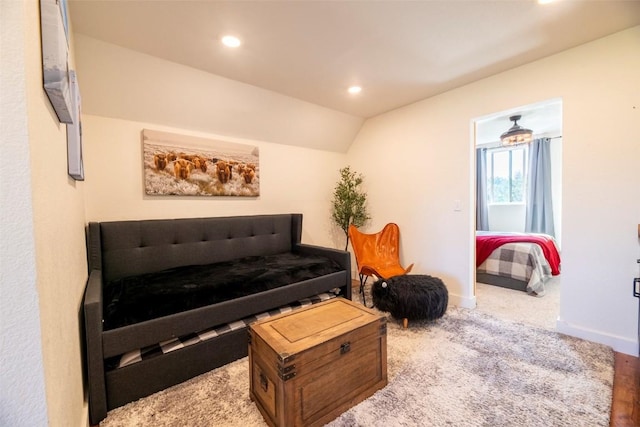 44255 Diamondback Way, Steamboat Springs, CO 80487 - living room featuring recessed lighting and lofted ceiling