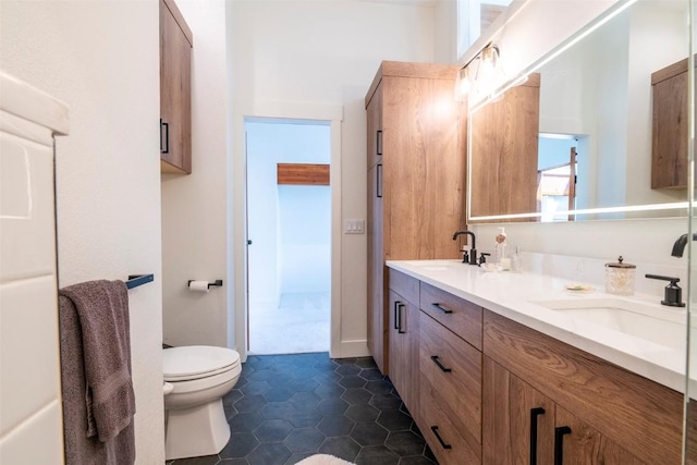44255 Diamondback Way, Steamboat Springs, CO 80487 - full bathroom with double vanity and tile patterned flooring