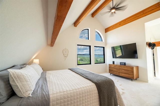 44255 Diamondback Way, Steamboat Springs, CO 80487 - bedroom with light colored carpet and ceiling fan
