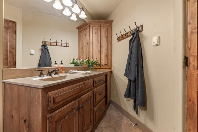 40924 Purple Sage St, Steamboat Springs, CO 80487 - bathroom featuring tile patterned floors and vanity