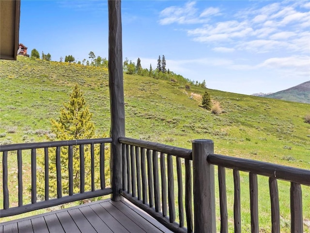89 Emerald Rd, Silverthorne, CO 80498 - wooden terrace with a mountain view