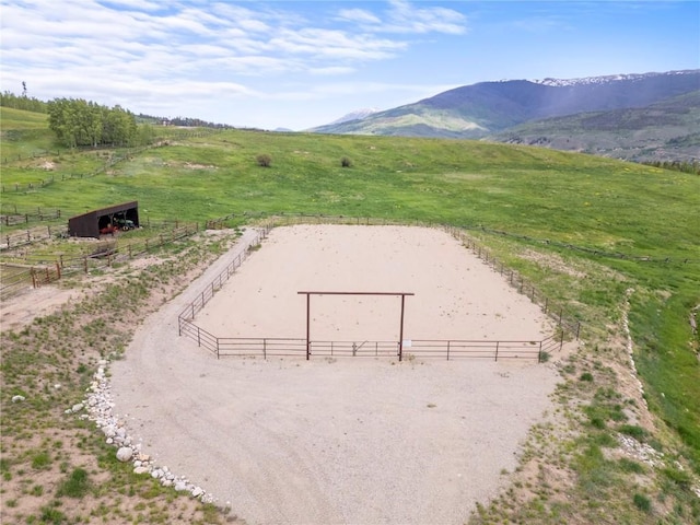 89 Emerald Rd, Silverthorne, CO 80498 - surrounding community with a rural view, an enclosed horse arena, and a mountain view