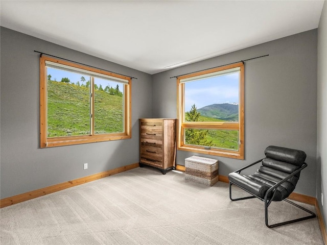 89 Emerald Rd, Silverthorne, CO 80498 - living area featuring baseboards and carpet flooring