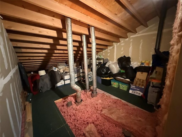 view of attic