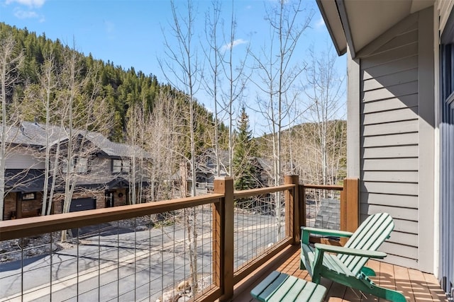 502 Northstar Dr Unit 1947, Keystone, CO 80435 - balcony with a mountain view and a wooded view