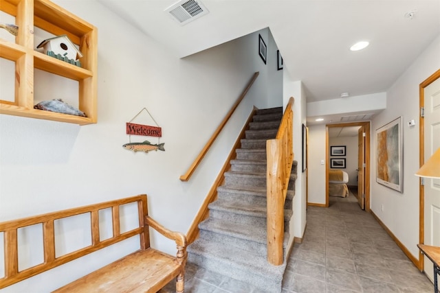 502 Northstar Dr Unit 1947, Keystone, CO 80435 - stairway featuring recessed lighting and tile patterned floors