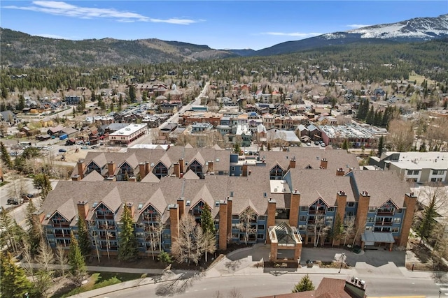 100 S Park Ave Unit E312, Breckenridge, CO 80424 - aerial view of residential area with a mountainous background