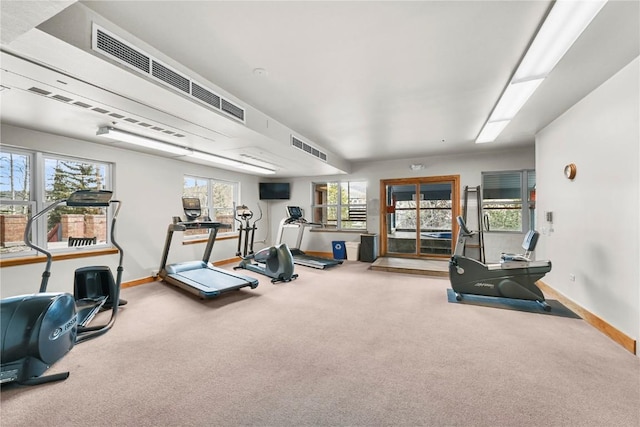 100 S Park Ave Unit E312, Breckenridge, CO 80424 - gym featuring carpet and baseboards
