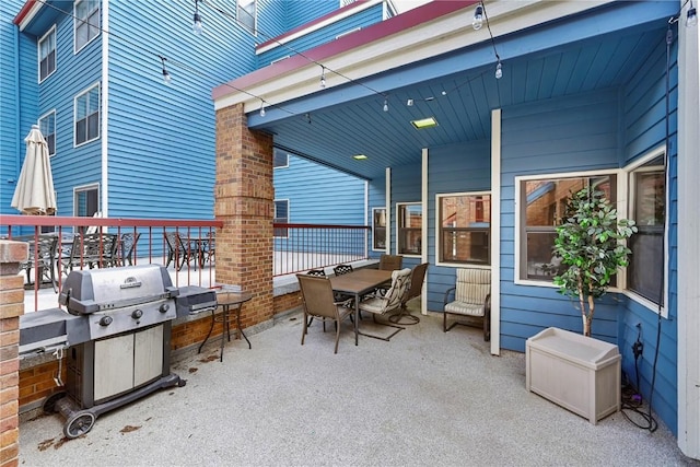 100 S Park Ave Unit E312, Breckenridge, CO 80424 - view of patio with outdoor dining area and area for grilling