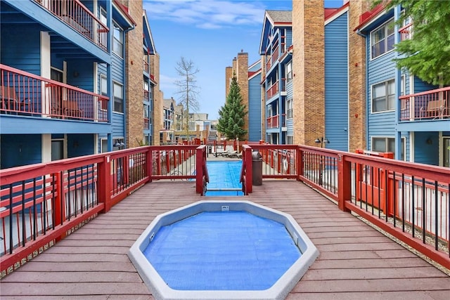 100 S Park Ave Unit E312, Breckenridge, CO 80424 - view of swimming pool with a deck