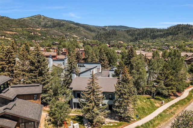3020 Village Dr Unit 222, Steamboat Springs, CO 80487 - aerial perspective of suburban area with a mountainous background