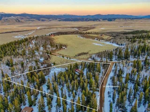 850 Georgia Pass, Lookout, Jefferson, CO 80456 - aerial view at dusk with a mountain view