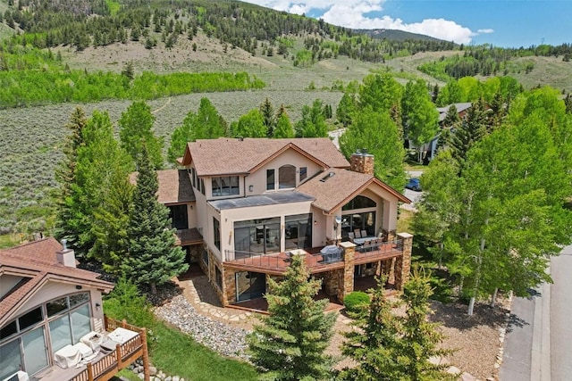 17 James Ct, Dillon, CO 80435 - view from above of property featuring mountains and a forest