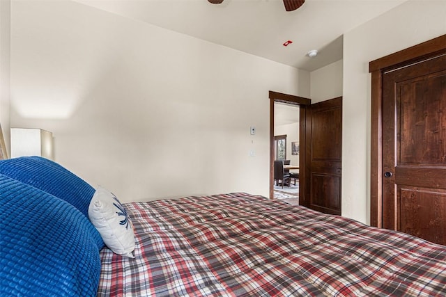 830 Blue River Pkwy Unit 203, Silverthorne, CO 80498 - bedroom with a ceiling fan