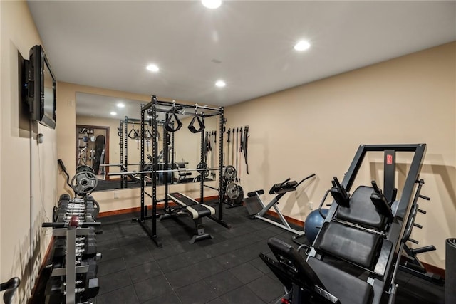 1115 Steamboat Blvd, Steamboat Springs, CO 80487 - gym with recessed lighting