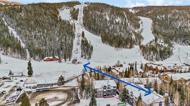 1207 W Keystone Rd Unit 2701, Keystone, CO 80435 - snowy aerial view with a mountain view