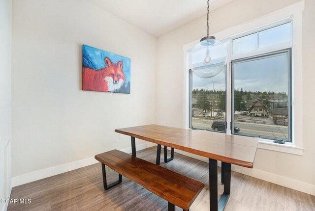 78311 US Highway 40 Unit 6, Winter Park, CO 80482 - dining area featuring wood finished floors and baseboards
