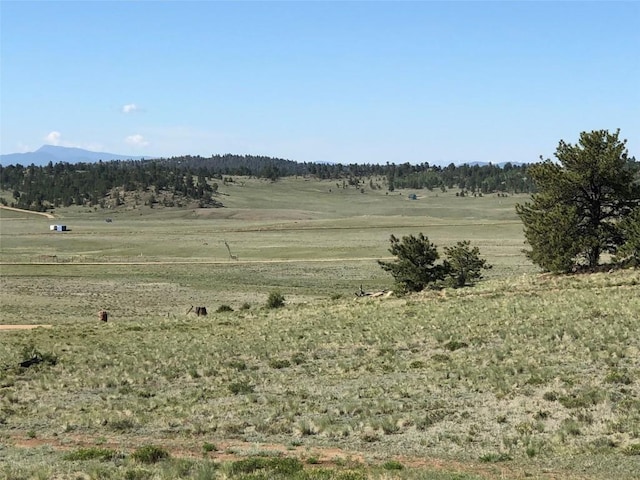 mountain view with a rural view